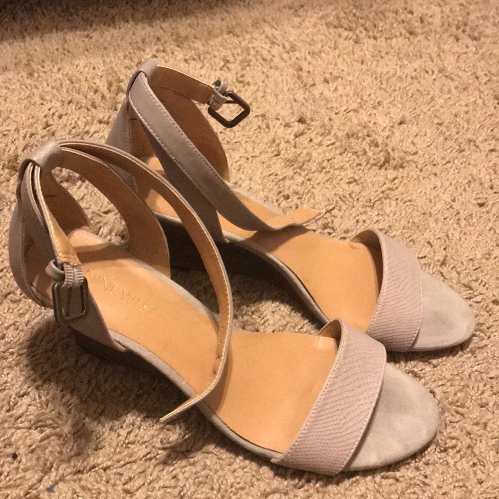 Grey Nine West Mini Wedges